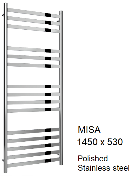 Misa Stainless Steel Towel Rail 720 x 530